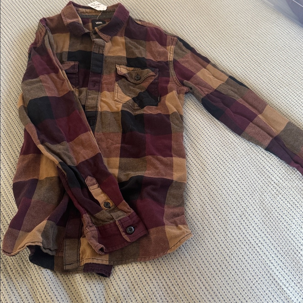 Vans Checkered Shirt - Purple and Tan